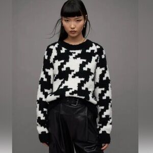 Allsaints Joy Houndstooth Jumper
